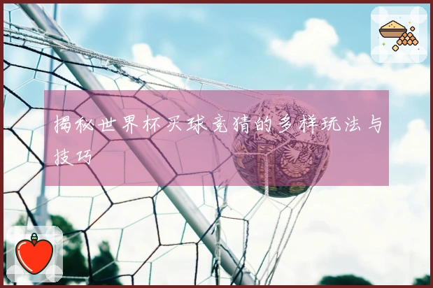揭秘世界杯买球竞猜的多样玩法与技巧